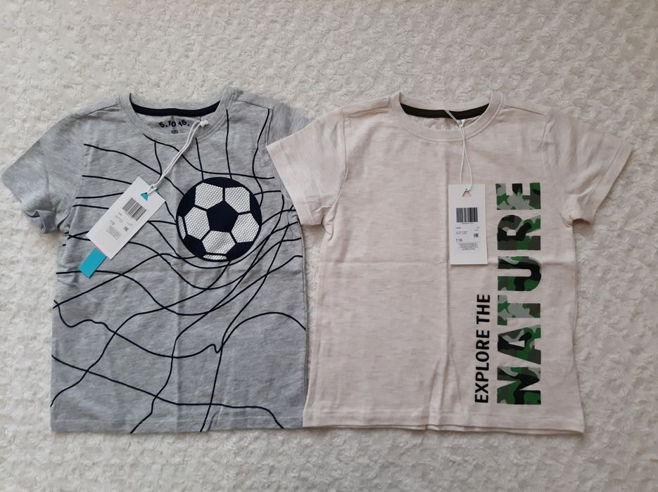 5.10.15 NOWY 2 pak t-shirtów r. 116