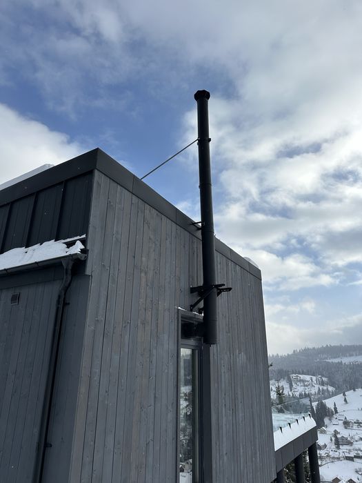 Монтаж димоходів, пічок , каміну.