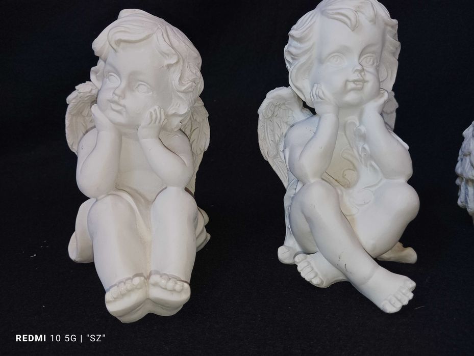 Anioły - aniołki - piękne figurki - 4 sztuki - Igor Engel - (1,03 kg).