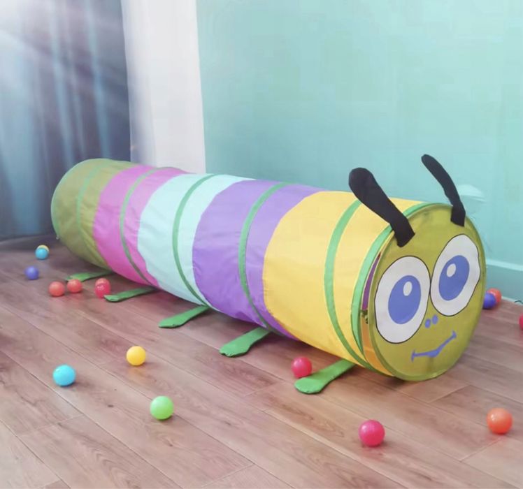 Tunel Gąsienica Dla Dzieci Ogrodowy do Domu Samorozkładający Namiot