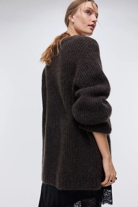 Джемпер шоколад H&M premium wool/mohair