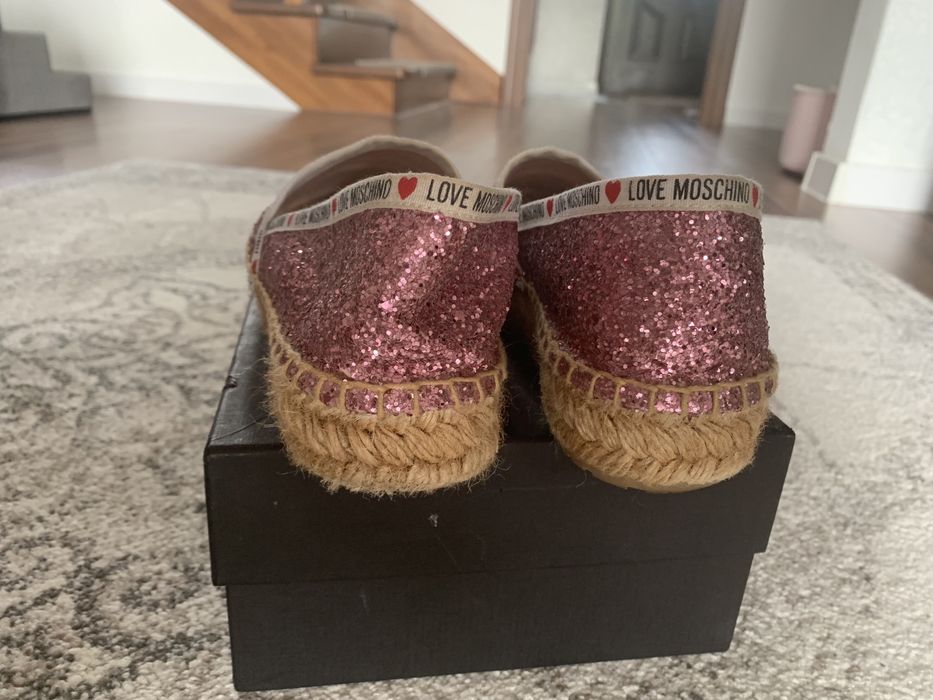 Espadryle Love Moschino