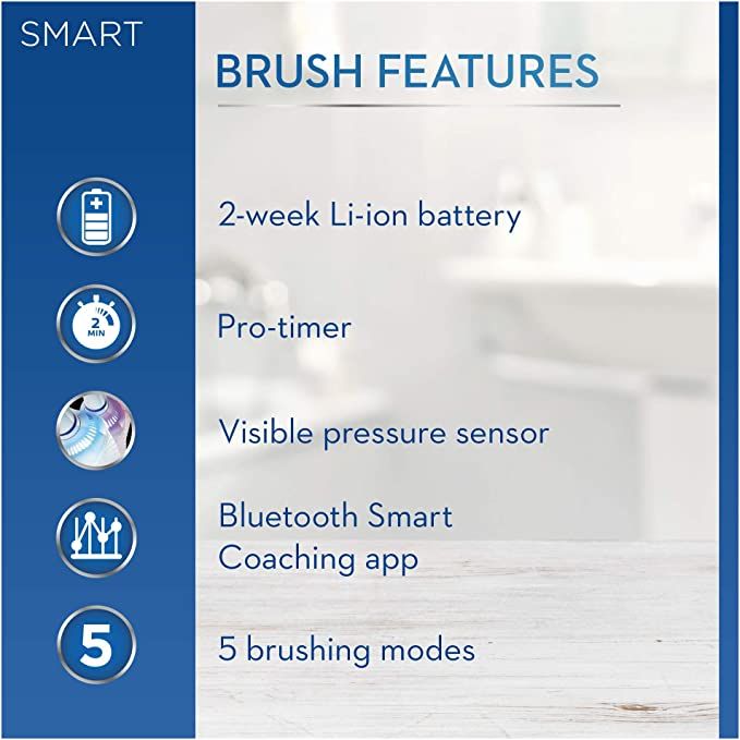 Escova de Dentes, Oral B Smart 6000N CrossAction, Preta (NOVO, SELADO)