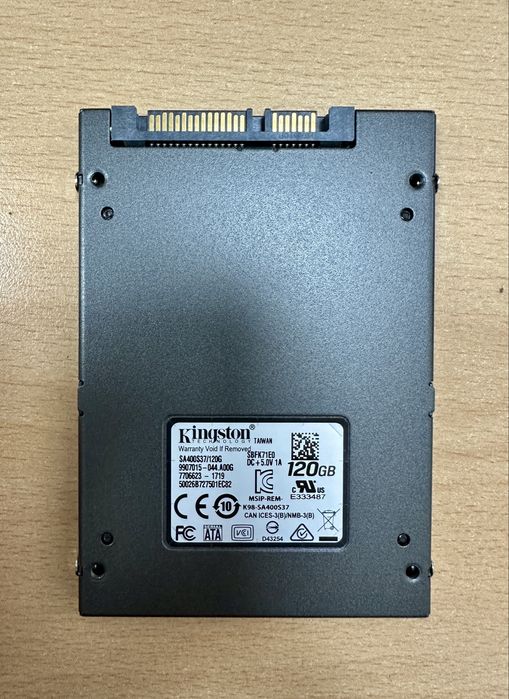 SSD Kingston 120Gb 2.5”