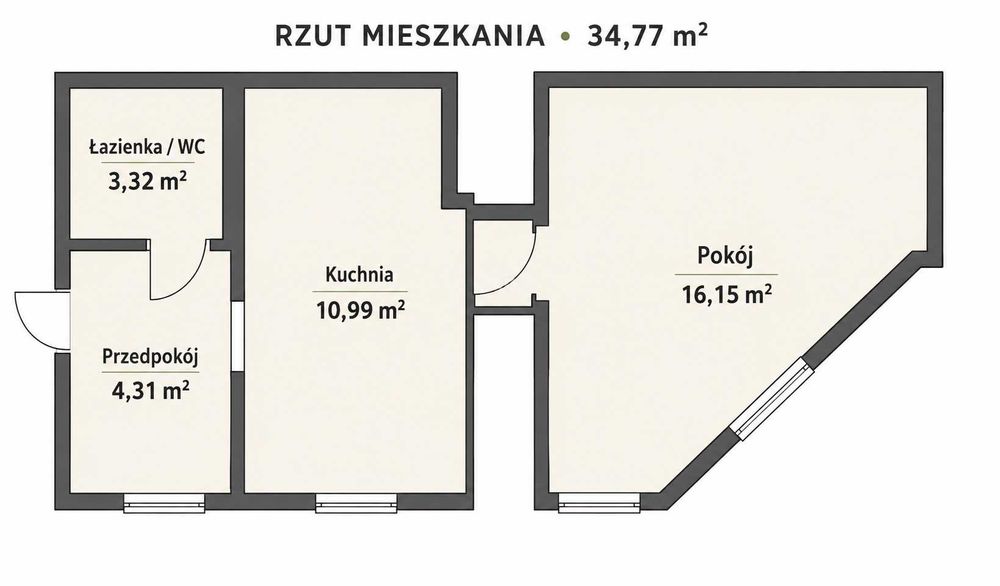 Mieszkanie 35 m² | parter | ogrzewanie miejskie | centrum