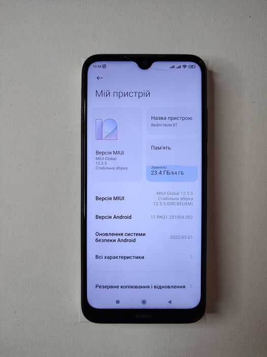 Xiaomi redmi note 8t, 4/64Gb