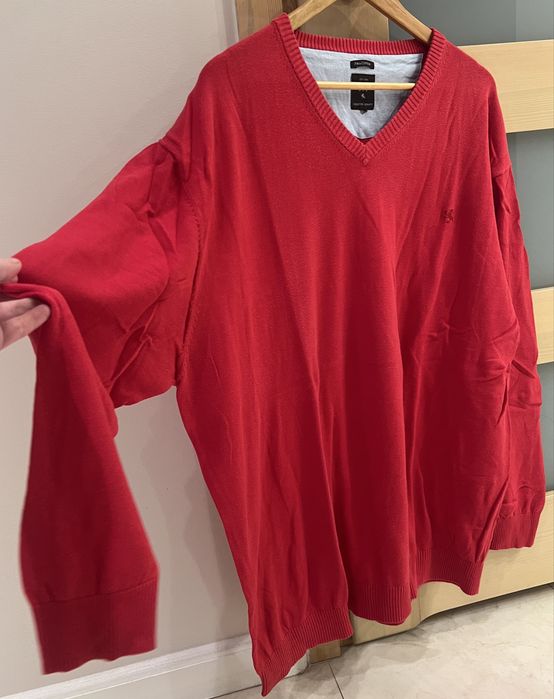 Sweyer meski duzy w serek czerwony Kitaro 2XL/ 3XL