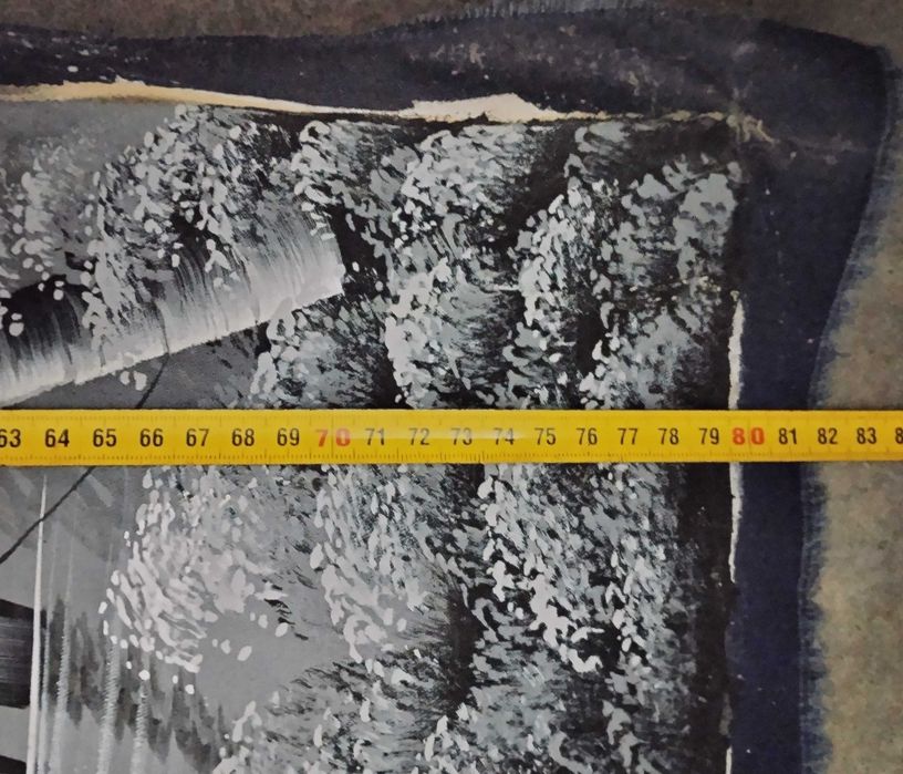 Quadro Tela Grande Pintura À Mão