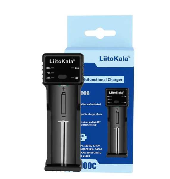 Зарядное устройство LiitoKala Lii-100C  26650, 22650, 18650 Power Bank