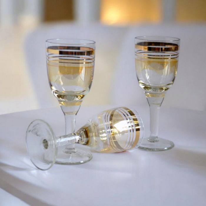 Ликерные рюмочки и три стопки, СССР, цена за все