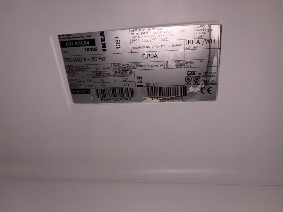 Lodówka Ikea do zabudowy Whirlpool