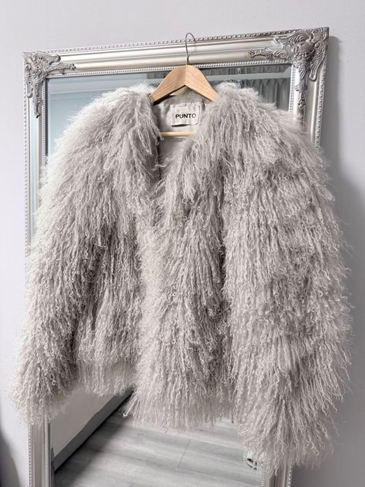 Шуба з натуральної лами