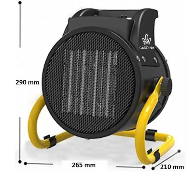 Обігрівач дуйчик тепловентилятор Gardina 2кВт обогреватель