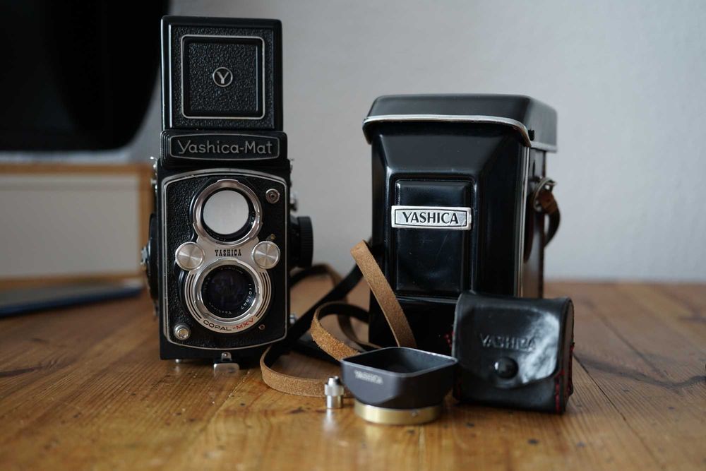 Yashica Mat 6x6 zestaw analog średni format