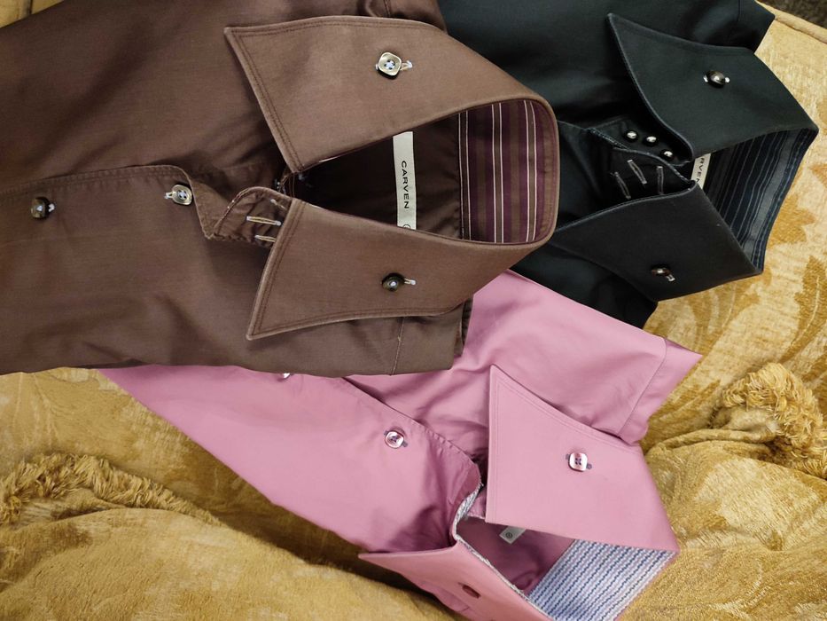 Camisas com colarinho alto italiano
