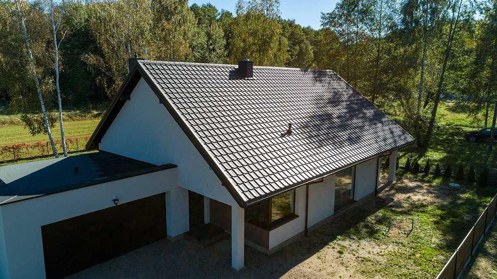 Blacha blachodachówka modułowa RETTO 7016 antracyt dostępna wysyłka