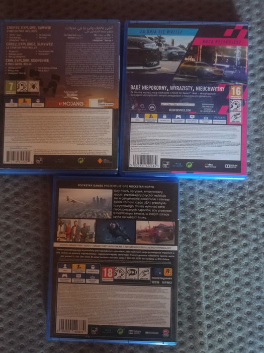 3sztuki gry na PS4