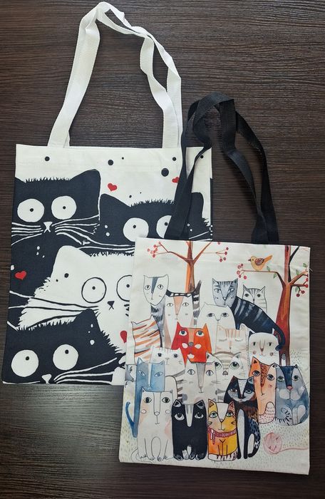 Сумка - шопер  з котиками