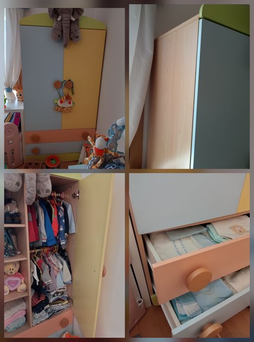 Roupeiro e comoda bebé PRÉNATAL