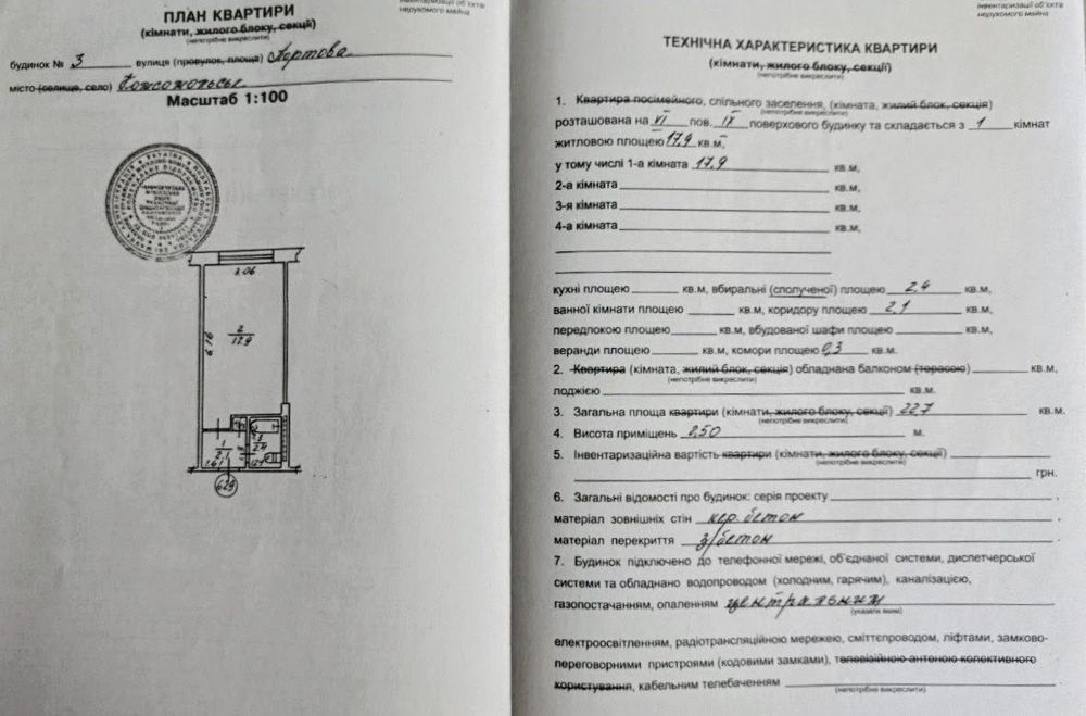 Продається кімната