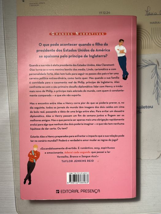 Livro “Vermelho, Branco e Sangue Azul”