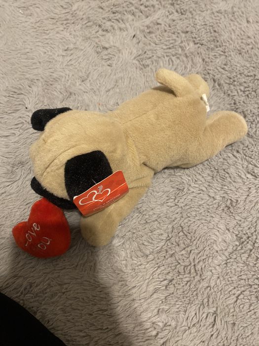 pluszak mops z sercem