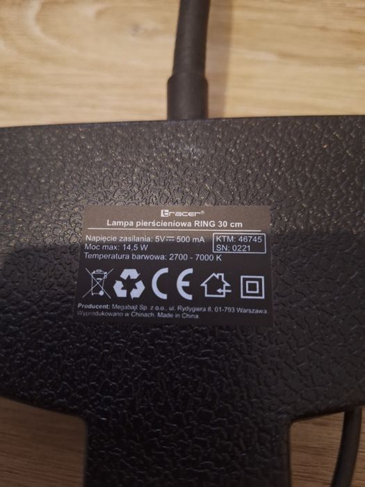Lampa pierścieniowa Ring 30 cm Tracer