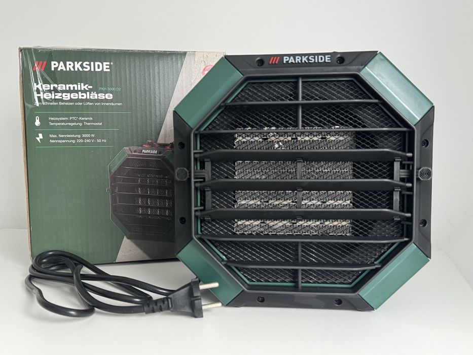 Тепловентилятор керамічний обігрівач 3000Вт Parkside