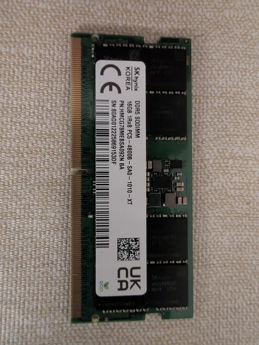 Memória Ram 16gb DDR5 para portátil