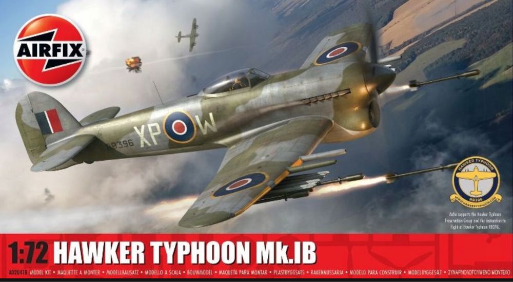 Airfix 02041 Samolot Hawker Typhoon Mk.IB model 1/72