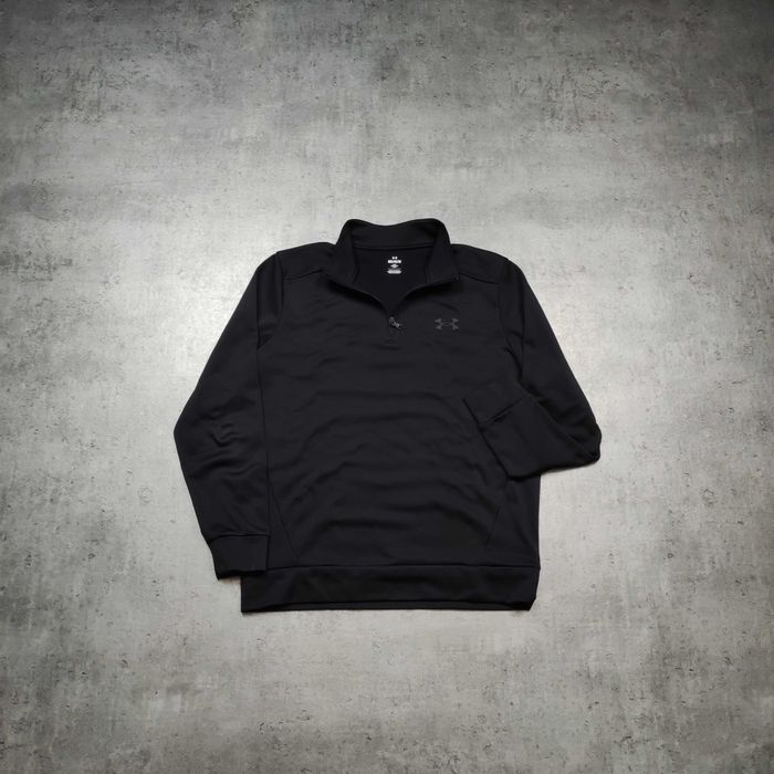 MĘSKA Bluza Sportowa PREMIUM Suwak Thermal Under Armour Logoo Czarna