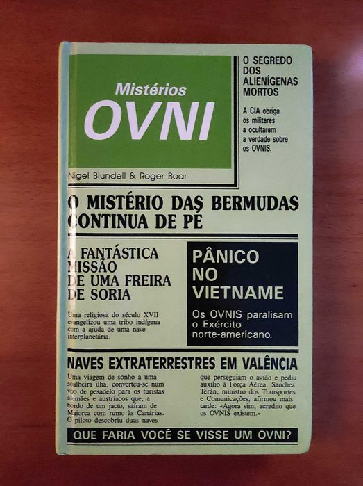 Livro "Mistérios Ovni" de Nigel Blundell e Roger Boar