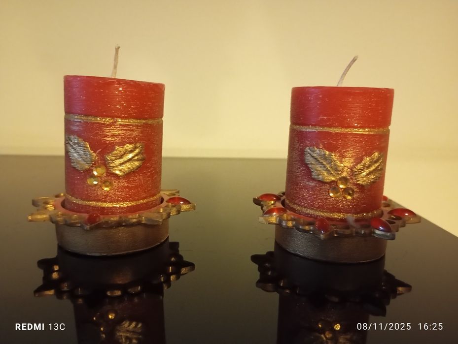 Velas natalícias decorativas