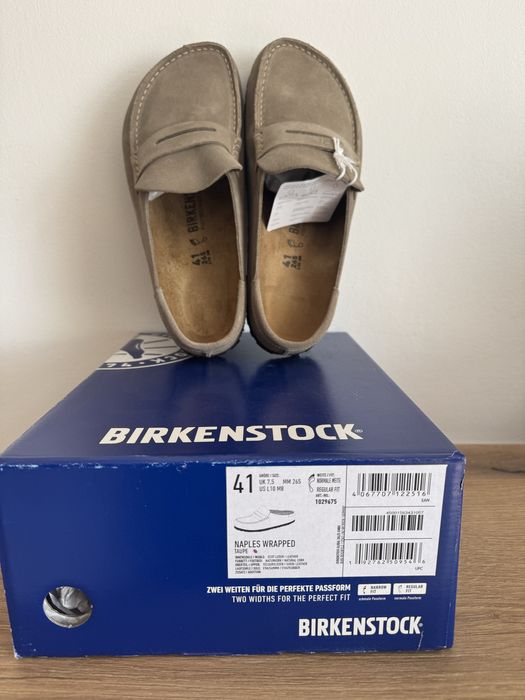 Замшеві шльопанці Birkenstock Boston