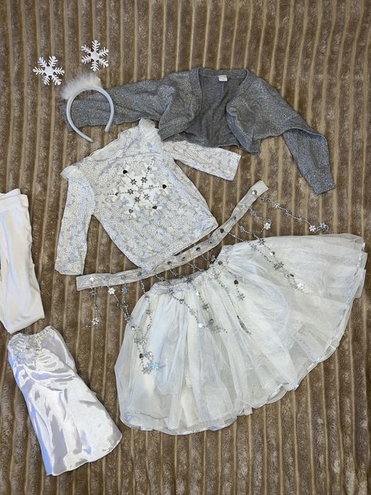 Новорічна Святкова сукня сніжинка, 98-110