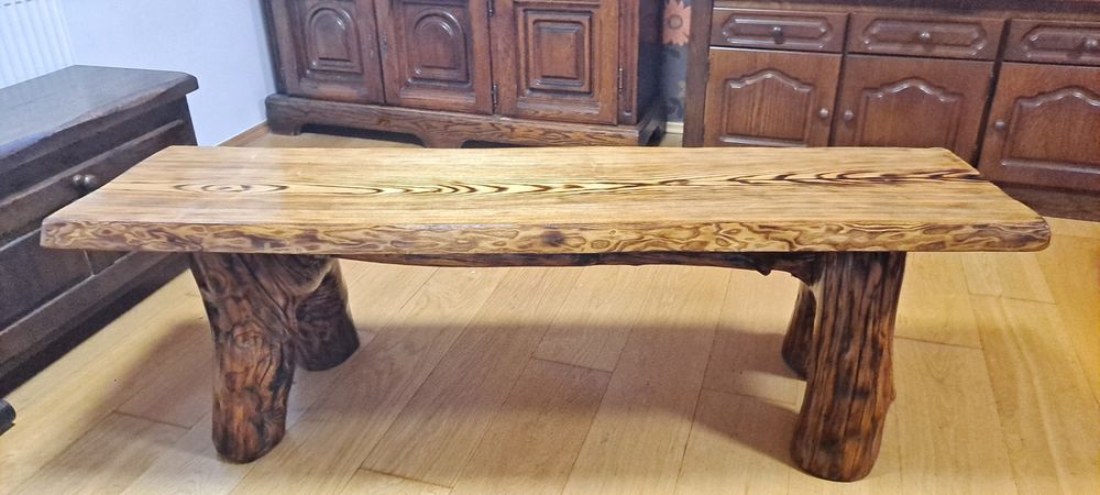 Ława drewniana ręcznie robiona