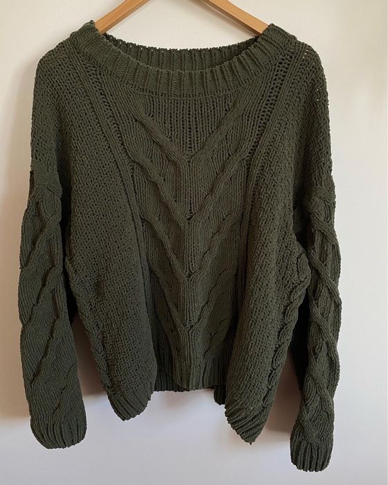 Camisola de malha verde escuro Lefties