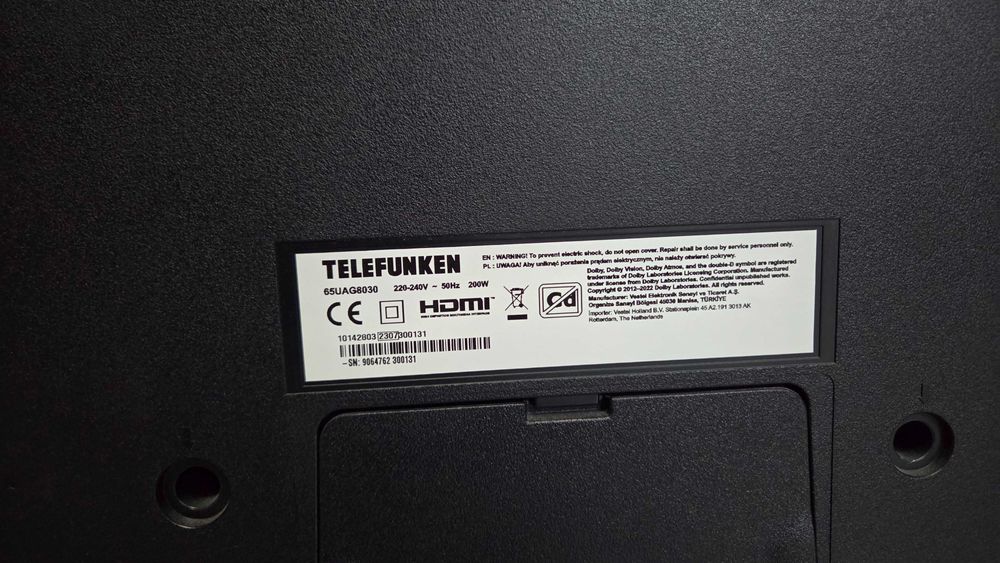 Telewizor Telefunken LED 4K 65" Android TV