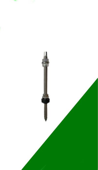 Нержавіючий гвинт-шуруп М10*200 А2-70 для кріплень сонячних панелей