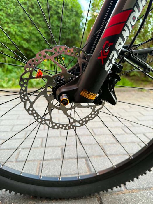 Rower elektryczny unibike tracker czarno/czerwony