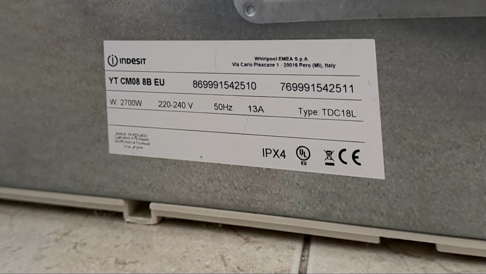 Máquina de secar roupa Indesit YT CM08 8B EU – 8 kg
