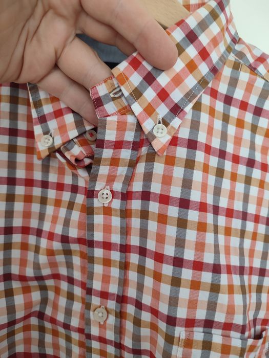 Massimo Dutti koszula męska L w kratkę