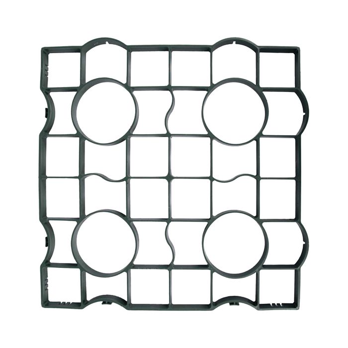 Kratka parkingowa trawnikowa geokrata 50x50x2,5cm czarna