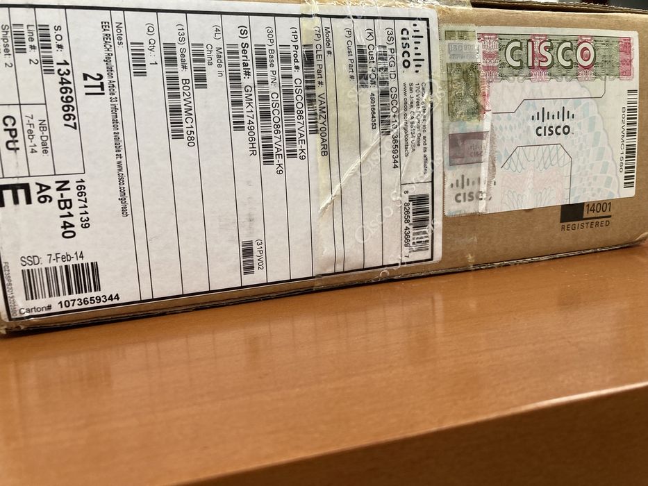 Switch Cisco 867VAE-K9