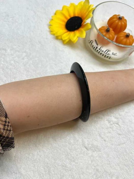 Bransoletka classy klasyczna bangle goth Basic casual 4