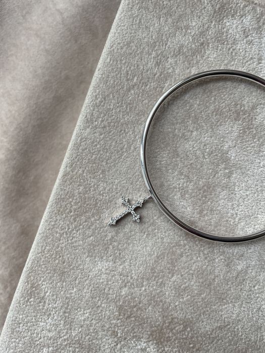 Крестик бриллианты gold