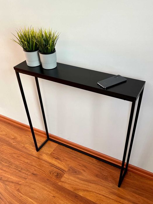 [OUTLET] Konsola toaletka 60x82x15cm czarna loft industrialna