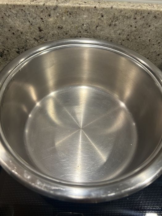 3 garnki Philipiak plus 2 pojemniki i durszlak