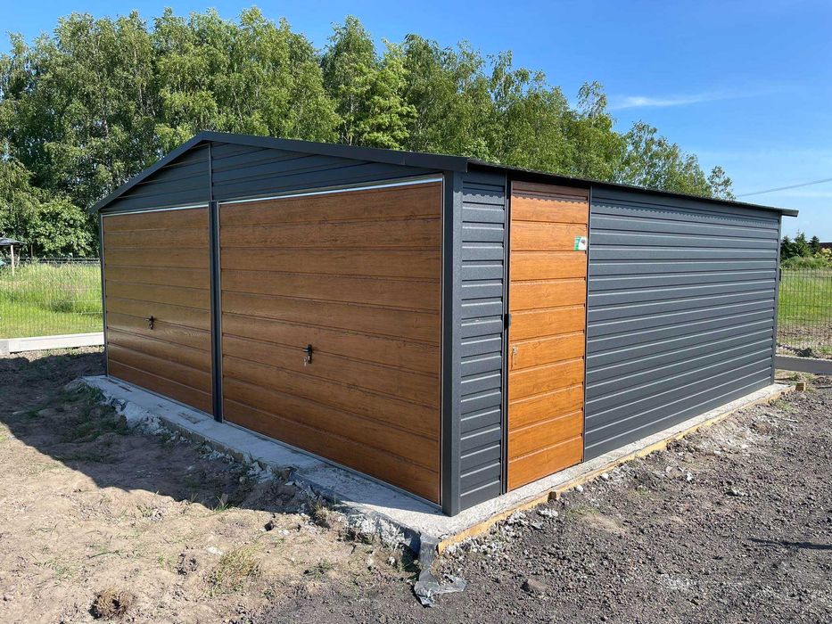 Garaż blaszany 6x5 schowek domek Wzmocniony PROFILAMI. Producent RATY