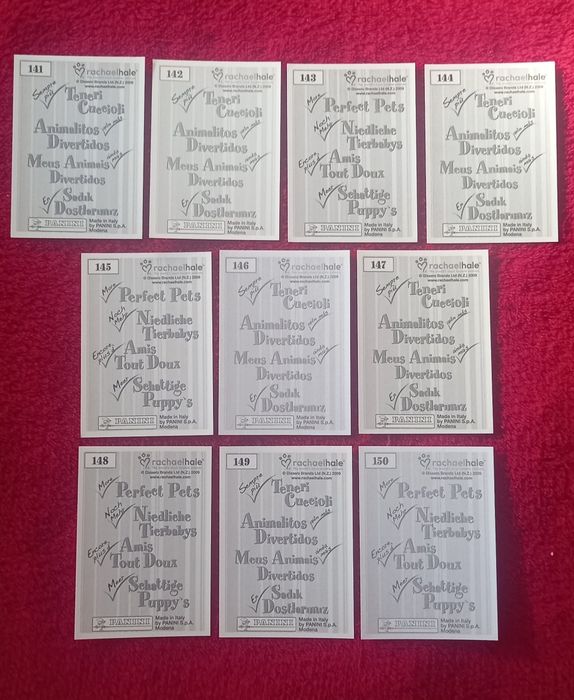 Conjunto de 10 Cromos Perfect Pets